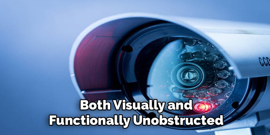 Both Visually and Functionally Unobstructed