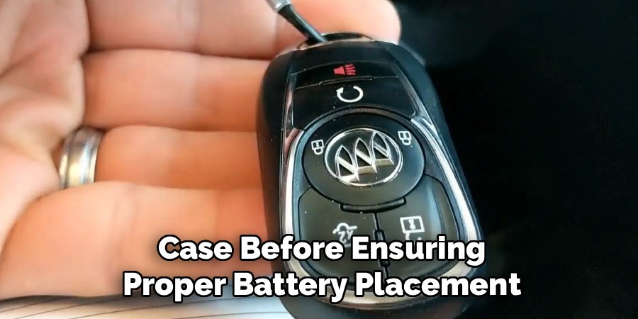 Case Before Ensuring Proper Battery Placement