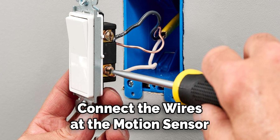 Connect the Wires at the Motion Sensor