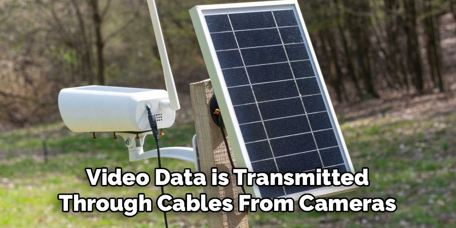 Video Data is Transmitted
Through Cables From Cameras
