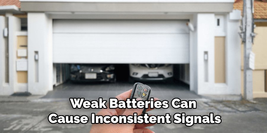 Weak Batteries Can Cause Inconsistent Signals
