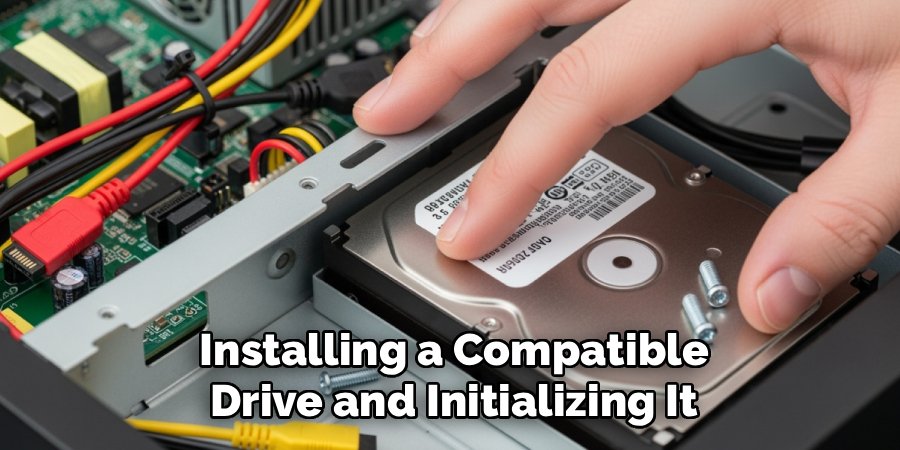 Installing a Compatible
Drive and Initializing It