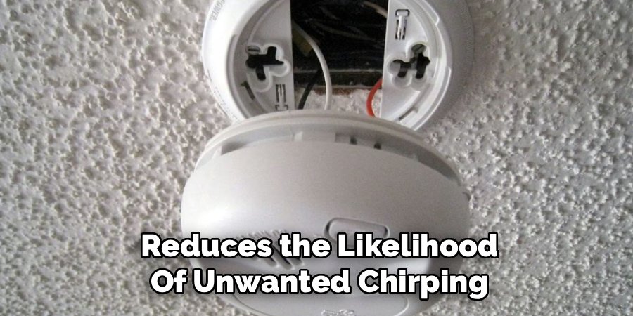 Reduces the Likelihood
Of Unwanted Chirping