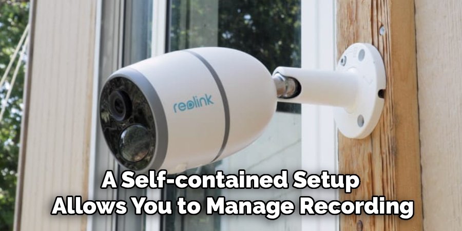 A Self-contained Setup
Allows You to Manage Recording