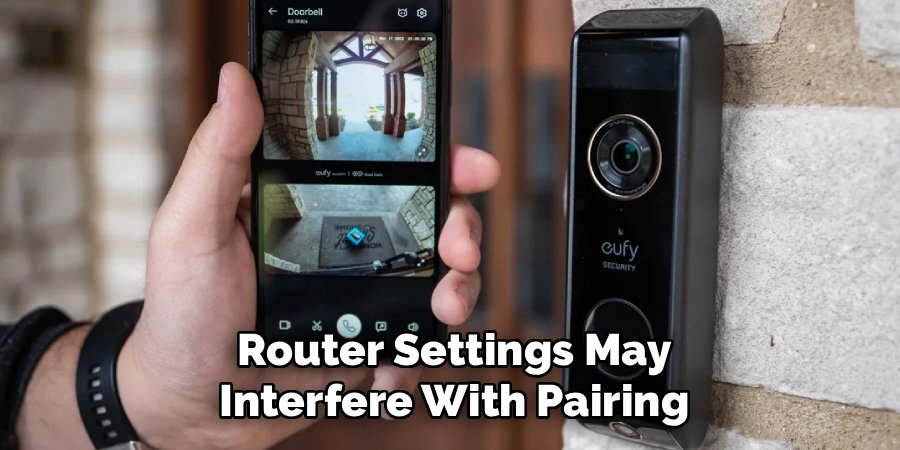 router settings may interfere with pairing