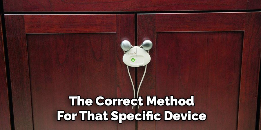 The Correct Method
For That Specific Device