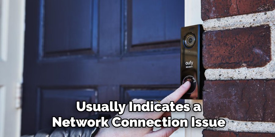 usually indicates a network connection issue