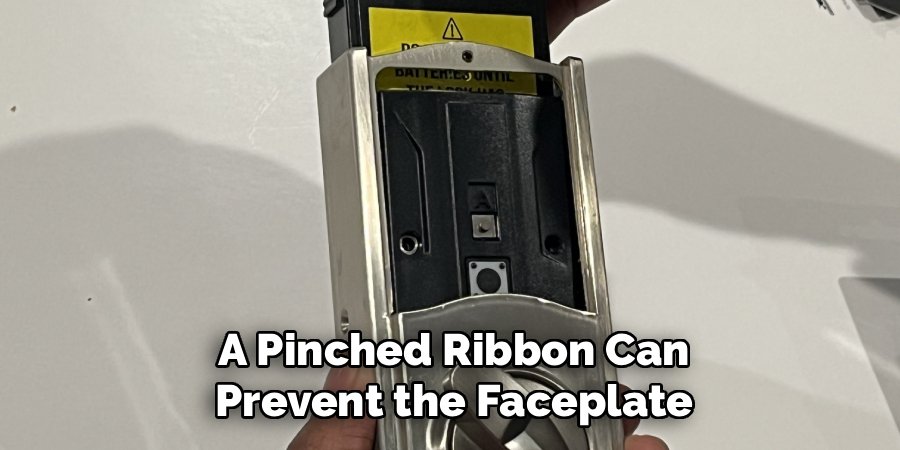 A Pinched Ribbon Can Prevent the Faceplate