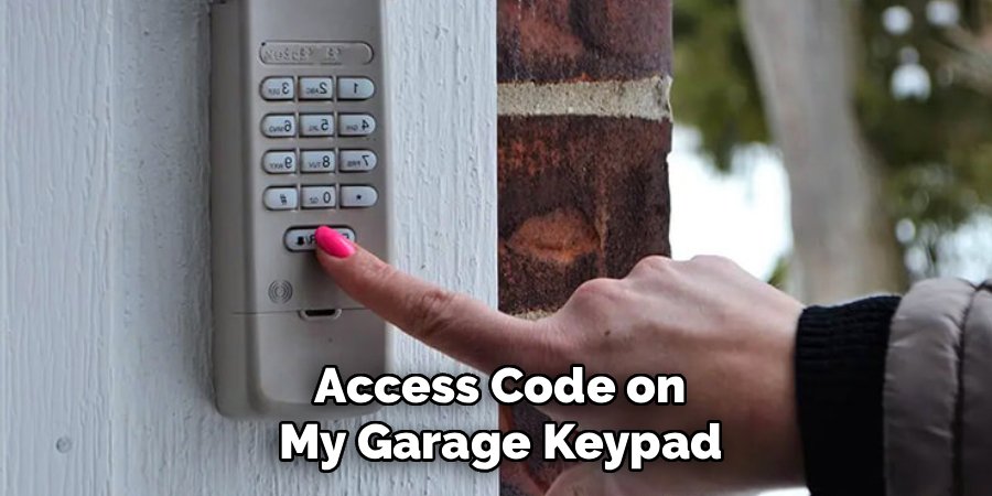 Access Code on My Garage Keypad