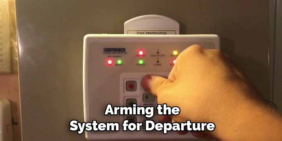 Arming the System for Departure