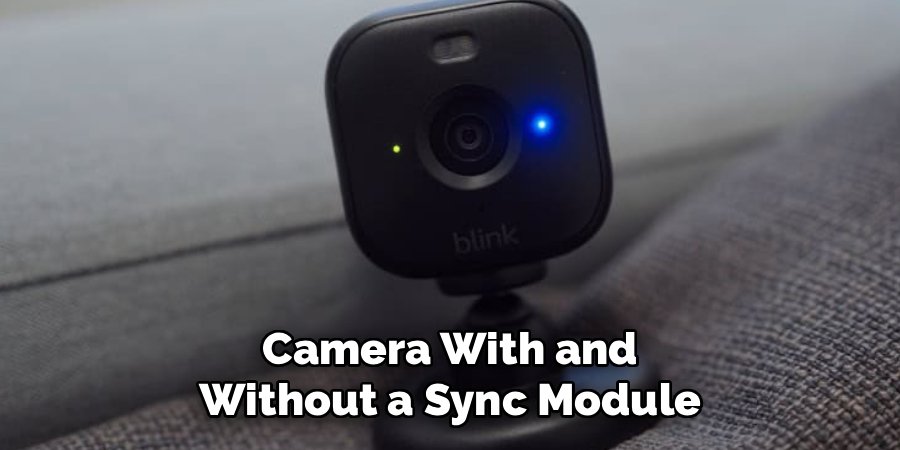 Camera With and Without a Sync Module