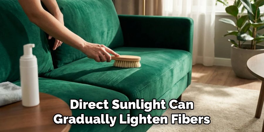 Direct Sunlight Can
Gradually Lighten Fibers