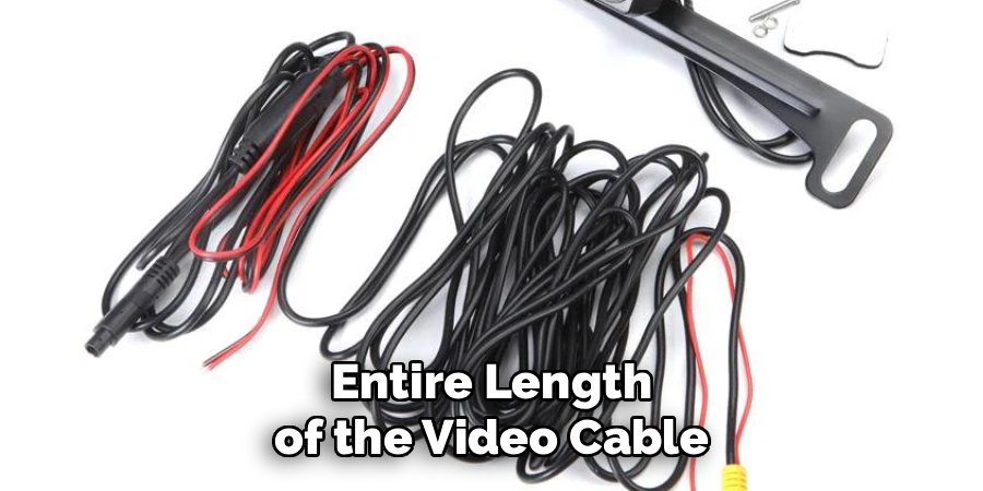 Entire Length of the Video Cable