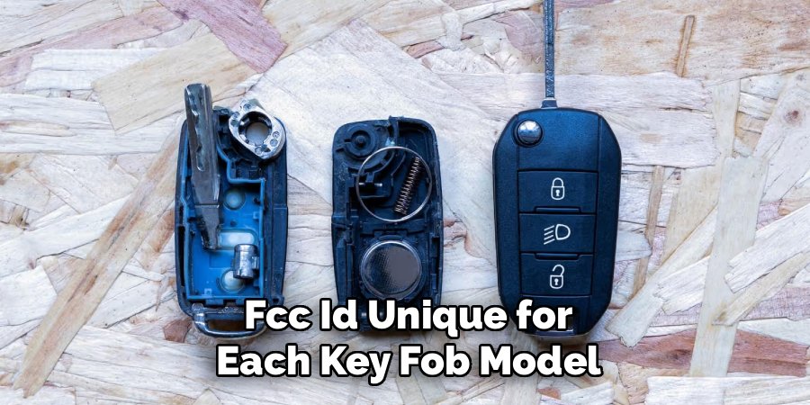 Fcc Id Unique for Each Key Fob Model