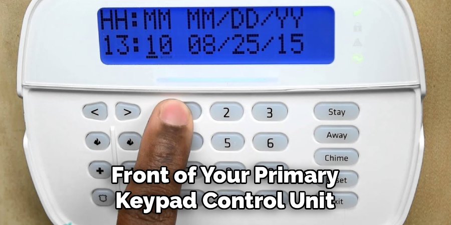 Front of Your Primary Keypad Control Unit