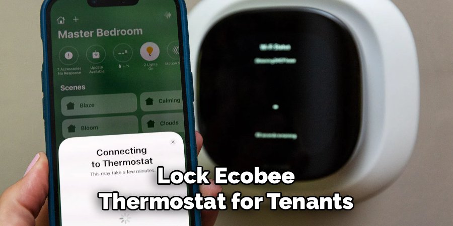 Lock Ecobee Thermostat for Tenants