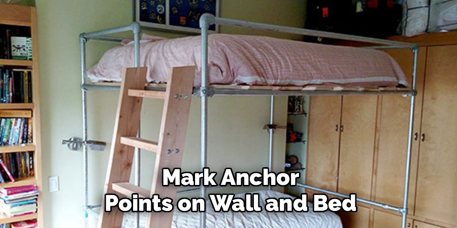 Mark Anchor Points on Wall and Bed