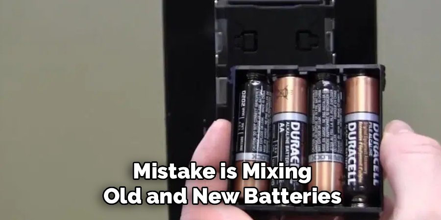 Mistake is Mixing Old and New Batteries