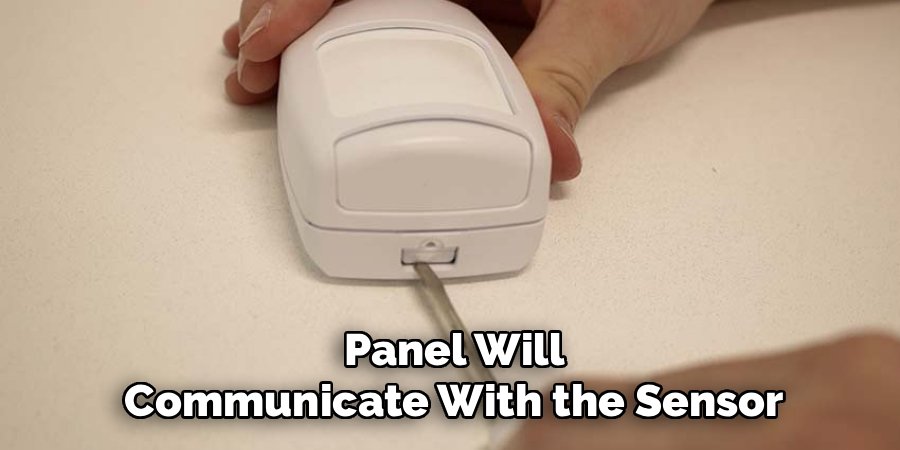 Panel Will Communicate With the Sensor