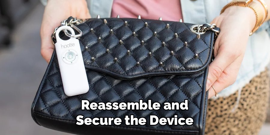 Reassemble and Secure the Device
