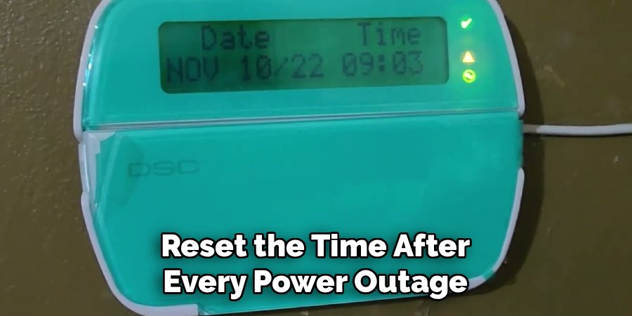 Reset the Time After Every Power Outage