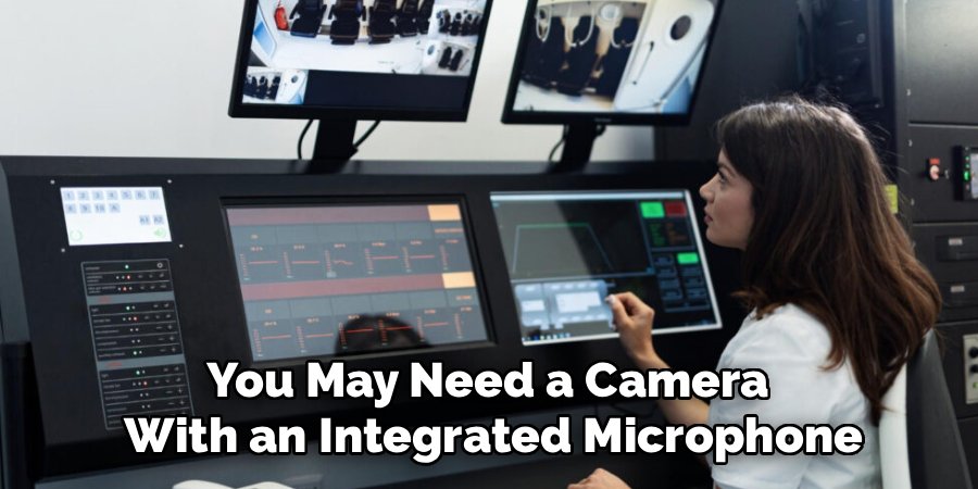 You May Need a Camera 
With an Integrated Microphone