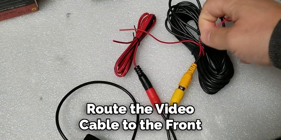 Route the Video Cable to the Front
