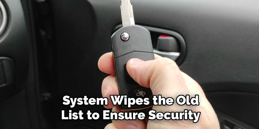System Wipes the Old List to Ensure Security