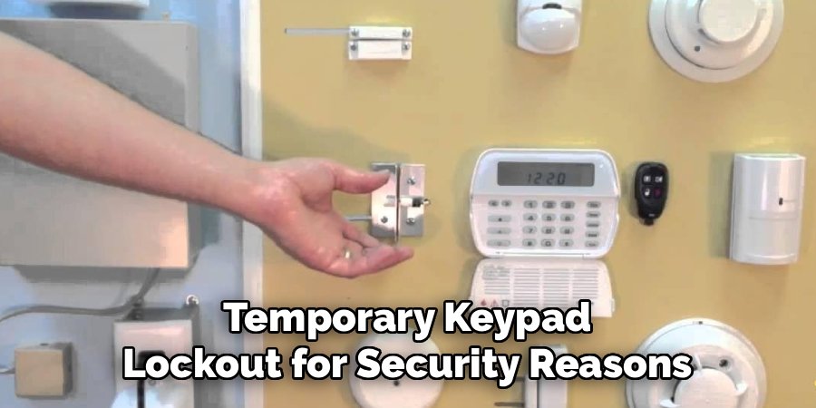 Temporary Keypad Lockout for Security Reasons