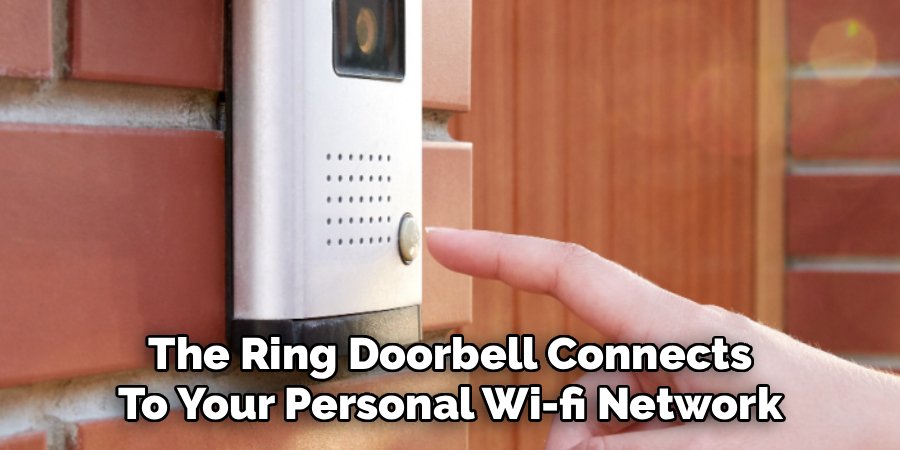 The Ring Doorbell Connects
To Your Personal Wi-fi Network