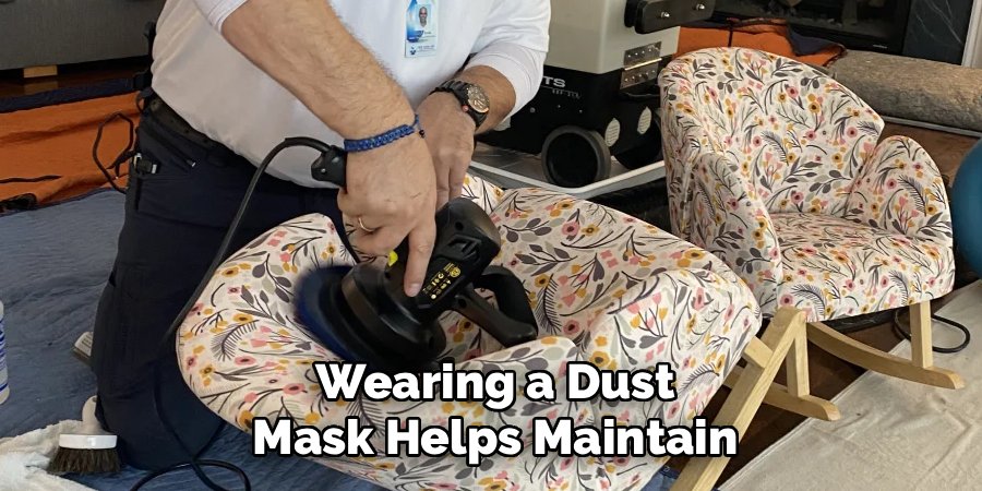 Wearing a Dust Mask Helps Maintain