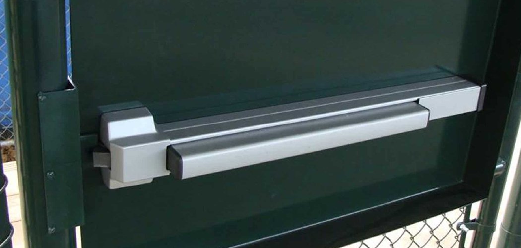 How to Lock Push Bar Door From Inside