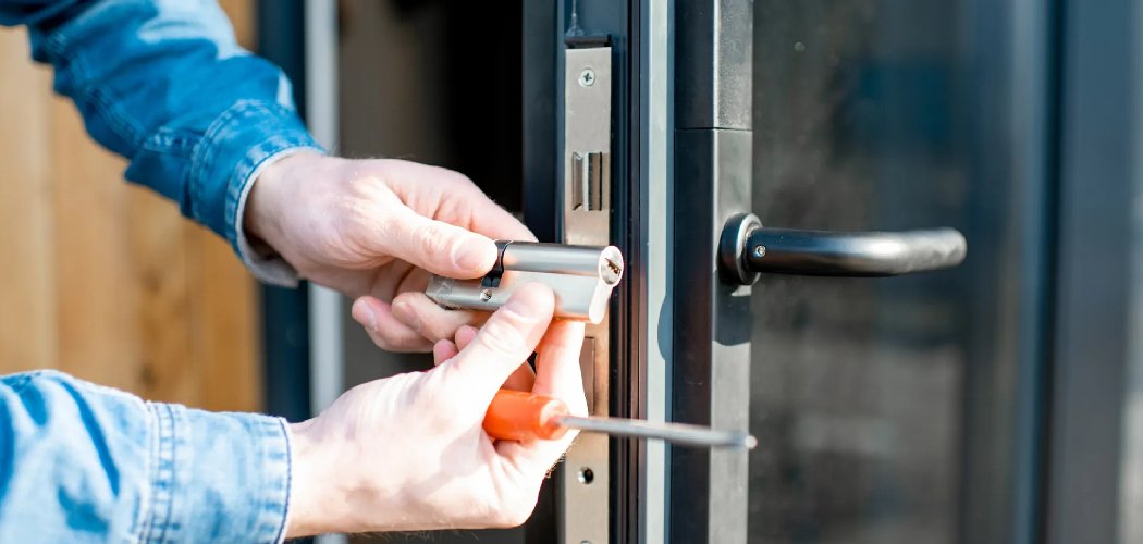How to Lock a Keypad Door From Outside