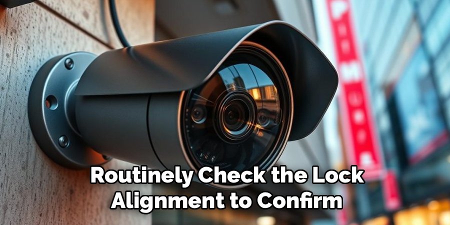 Routinely Check the Lock Alignment to Confirm